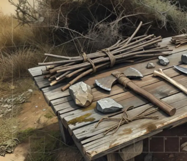 Stół rzemieślniczy i narzędzia w świecie Don’t Starve: Pocket Edition